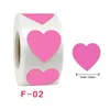 Gift Wrap 100-500Pcs Love Heart Shaped Sticker Seal Labels Cute Stationery Scrapbooking For Craft Birthday Party Packaging