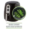 Air Fryer Cooking Divider Compatible With 9inch Baskets. Basket Keeps Food Separated