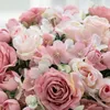 Fleurs décoratives grandes roses artificielles de haute qualité en soie pour le mariage extérieur arche de jardin guirlandes de noël maison salon bonsaï décor