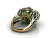 Wedding Rings 14K Yellow Gold Natural Emerald Gemstone Ring for Women Fine Anillos De Anel Bijoux Femme Jewellery Bizuteria 14K Gold Jade Ring 230803
