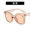 Zonnebril Grote Frame Cat's Eye Vrouwen Vintage Jelly Kleur Zonnebril Dame Zomer Outdoor Travel Eyewear UV400 Gafas de Sol