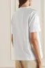 Damen T-Shirts Kleidung für Frühling und Sommer 2023 Bequeme Schulter bestickte Kette Perlenkette Kurzarm T-Shirt 0430