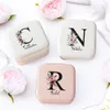 Jewelry Boxes Personalized Case Bridesmaid Proposal Organizer ChristmasHolidayBirthday Girls Gift Idea Custom Name Jewellery Box 230803