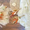 Decorative Flowers 7Pcs/Set Small Dried Flower Rose Bouquet Pampas Grass Mini Dry Bride For Wedding Decor Floral