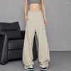 Women's Pants K Studio Summer Banana Sports Lantern Sweatpants Casual golvlängd bred ben