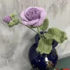 Decorative Flowers 10 PCS Artificial Roses Flower Buds Mixed Color Handmade Simulation Wedding Bouquet DIY Arrangement Home Party Decoration