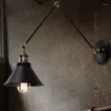 Wandlamp Loft Retro Industriële Stijl Gang Trap Intrekbaar Opvouwbaar Creatief Restaurant Bar Tuimelaar Lange arm Lam