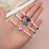 Strand Go2boho émail coeur bracelets porte-bonheur perle d'eau douce perles de cristal exquis amitié bijoux avec mode d'été pour les femmes