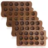 Moldes de cozimento Rose Flor Coração Molde de Chocolate Waffle Alfanumérico Aplicável Doces Cubo Geléia Handmade Soap Bolo Decoração 230803