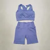 Damen-Trainingsanzüge, 2-teiliges Damen-Yoga-Set, BH-Shorts, Fitness-Trainingsanzug, nahtlos, für Fitnessstudio, Sportbekleidung, Laufen, Sport-Sets, Trainingsweste, Outfit