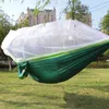 Hammocks Portable Travel Outdoor Camping Hanging Sleeping Single and Double Hammock with Mosquito Net 230804