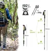 Trekking słupów Nordic 195G/PC Trekking Szybki spacerowe Alpenstock Telescopic Ultralight Premium Węgiel regulowany z szybką blokadą HKD230804