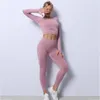 Kvinnors shorts Czguke Women Yoga 2 Pieces Workout Outfits Seamless High midje Leggings Sport Crop Top Running Clothes Set 230804