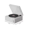 Portable Speakers Desktop Small Sound Box Creative Record Player Speaker Clock Bluetooth-compatible for Home Living Room Bedroom