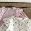 Kleidung Sets Frühling Baby Mädchen Anzug Freizeit Tragen Infant Kinder Kleidung Langarm Druck T-shirt Hosen Pyjamas Set