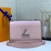 Top High Quality Twist Leather Designer Women Shoulder Bags V Lock Flap Chain Handbags Twists Woman Crossbody Bags 2023new