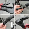 Tools MTB Road Bike Tyre Drill Puncture Repair Kit 15pcs Rubber Strips Included Bar End Hidden Tubeless Tire Repair Tool HKD230804