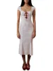 Vestidos casuais elegantes florais com cadarço vestido de verão feminino elegante cintura alta branco mini com design oco delicado - perfeito
