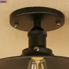 Deckenleuchten IWHD Schwarz Vintage Edison LED-Leuchten Plafonnier Unterputz-Industrielampe Lampara Techo