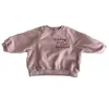 Hoodies Sweatshirts Kinderkleding 2 Lente Herfst Koreaanse Stijl Modieus Losse Casual Brief Gedrukt Lange Mouwen Babykleertjes voor Kinderen 230803