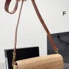 Läder axelväska kvinnor handväskedesigner Kate 99 Tassel Raffia Chain Bag