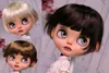 Dolls Blythes doll wig fits the 16 of stylish soft mohair imitation student hair with sisters in dark brown gold 230803