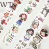 Adhesive Tapes 3rollsset 5cm wide washi tape sticker set original WT brand adhesive masking scrapbooking Baking Gardening Embroidery 2016 230804