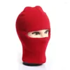 Baretten Enkel Gat Effen Kleur Breien Warm Houden Bivakmuts Winddicht Outdoor Unisex Halloween Skimasker Fietsmuts