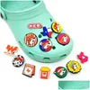 Other Texas Style Clog Charms Fashion Love Shoe Accessories For Decorations Pvc Soft Shoes Charm Ornaments Buckles As Party Gift Dro Dhwrs