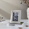 Frames Modern Creatief Licht Luxe Leer Bedekt Metalen Fotolijst Nachtkastje Wijnkast Kantoor Decoratie Verjaardagsfeestje Cadeau