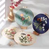 Produkte im chinesischen Stil, DIY-Stickerei für Anfänger, Muster, gedruckte Blume, Kreuzstich, Reifen, Handarbeiten, Nähen, Kunst, handgefertigtes Handwerk, Heimdekoration, R230803