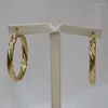 Brincos de argola grandes para mulheres círculo de 43 mm cor dourada acessórios para orelha joias da moda italiana festa de casamento