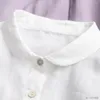Women's Blouses Summer Women All-match Loose Plus Size Cute Comfortable Natural Fabric Water Washed 100 Ramie White Shirts/Blouses