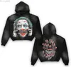 Herren Hoodies Sweatshirts Gotham Clown Vintage American Damen Hoodie Vintage Street Pink Ricky Hoodie Mode Langarm Sweatshirt Z230804