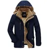 Jaquetas masculinas inverno com capuz casual quente e engrossado parka jaqueta longa de alta qualidade multibolsos justa algodão 6XL