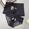 Underpants Funny Finger Print Sexy Women Lace Briefs Men's Boxer Shorts Cotton Crotch Seamless Silk Couples Lover Low Waist