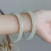 Armband Natuurlijke Tian Witte Jade Sieraden Gift vrouwen Fijne Hand Ring Armband Gelukkig Dunne Armbanden Met Designer Bedels voor Lady