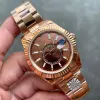 Heren reloj horloges staal automatisch uurwerk kleine wijzerplaat saffier kalender 41 mm reloj horloge roestvrij hemelbewoner polshorloges montre de luxe horloges