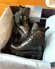 Marques populaires Monolith Bottines en cuir brossé Hommes Nylon Combat Boot Chunky Lug Sole Platform Booties Comfort Walking Black EU35-40