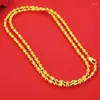 Ketten XP Schmuck – (80 cm x 4 mm) lange Perlen für Damen, 24 K reine Goldfarbe, kaufen Sie Stickerei-Mode, blei- und nickelfrei