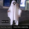 Costume a tema Halloween Terror Cloak Anime ONIME PAGINA DI Ruota senza volto Cominge Ghost White Tassel Unisex Il costume di Halloween è completo Set Z230804