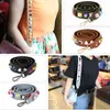 Bag Parts Accessories Genuine Leather Shoulder Strap With Rivet For Women Removable DIY Handbag Wide Straps Belt 230804