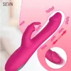 Vibratori Vibratore telescopico Massaggio vaginale Dildo Ventosa clitoride femminile Stimolatore del clitoride del vuoto Mimic Finger Wiggling Sex Toy for Womans 230803