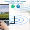 AC23622.05INCH 무선 2.4/5G PC WIFI 수신기 안테나가있는 듀얼 대역 USB 네트워크 어댑터