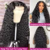 HD Deep Wave 13x6 Lace Frontal Wig 30 40 Polegada 250% Encaracolado 360 Full Lace Front 5x5 Peruca sem cola pronta para usar para cabelo humano feminino