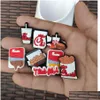 Acessórios de desenho animado Wholwsale Fast Food Chick Fil A Clog Charms For Shoe Buckcle Decoration Party Gift Drop Delivery Baby Kids Materni Dhlnb