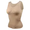 Damen Shapers CXZD Damen-Shapewear, gepolstertes Tank-Top zur Bauchkontrolle, schlankmachendes Leibchen, abnehmbare körperformende Kompressionsweste, Korsett 230803