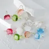 Boucles d'oreilles BOAKO en argent sterling 925 percé d'oreille en cristal transparent coloré anniversaire cadeau d'anniversaire plaqué or 18 carats pour les femmes
