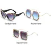 Lunettes de soleil Steampunk pour femmes lunettes de soleil esthétiques à la mode nuances Punk drôle lunettes Halloween décor fête fournitures
