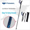 Lot de 2 bâtons de trekking Portable en fibre de carbone Trekking Pole Quick Lock Compact Pliant Tourisme Trail Running Bâton de marche 1 paire HKD230804